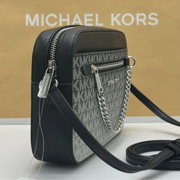 MICHAEL KORS Jet Set Lg Ombré Signature Logo EW Crossbody Body East West 
Black - Picture 4 of 16